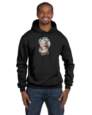 Hare Salon Men's Double Dry Eco Pullover Hoodie