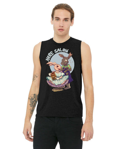 Hare Salon Unisex Jersey Muscle Tank