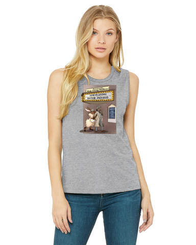 Movie Night Ladies' Jersey Muscle Tank