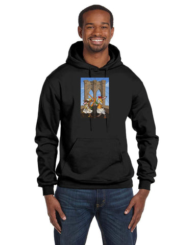 Brooklyn Duel Men's Double Dry Eco Pullover Hoodie