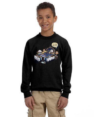 Room Service Youth Heavy Blend Fleece Crew Sweatshirt